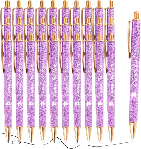 Miniatura 44 de Aolun 10 bolígrafos personalizados con nombre, bolígrafo retráctil con mensaje de texto para mujeres, enfermeras, escritura, cumpleaños, graduación