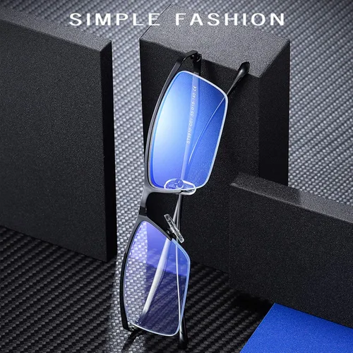 Miniatura 3 de Gafas de lectura fotocromáticas, gafas de lectura de tendencia, para hombres y mujeres, medio marco, para negocios, oficina, hombres