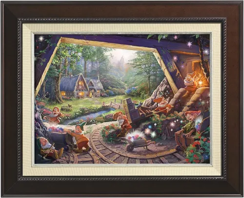 Miniatura 7 de Thomas Kinkade Studios Snow White and the Seven Dwarfs - Lienzo envuelto en galería (8 x 10 pulgadas)