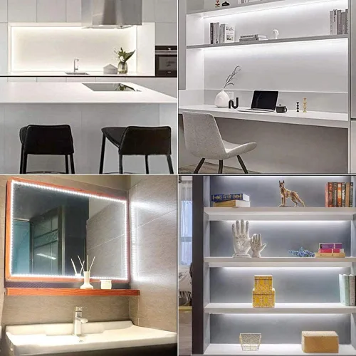 Miniatura 6 de Tira de luz LED USB blanca fría 6000K 5V alimentada por USB, 13.12 pies/4M, 240 LED, flexible, SMD2835, de alto brillo, sin impermeabilidad, IP20