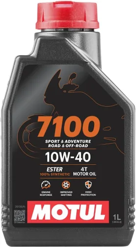 Miniatura 8 de Motul 7100 10W-50 4T 100% Aceite sintético de éster para motor de motocicleta, para carretera y fuera de carretera, 4 litros (104098)