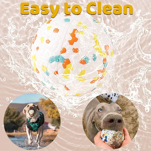 Miniatura 5 de Pelotas para perros, pelota de juguete indestructible para perros masticadores agresivos, pelota interactiva duradera de alta elasticidad