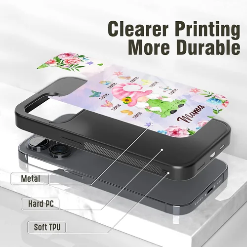 Miniatura 5 de Fundas para teléfono con nombre, diseño de flores rosadas y mariposas, para el Día de la Madre para iPhone 6 7 8 11 12 13 14 15 16 17 Pro Max Plus