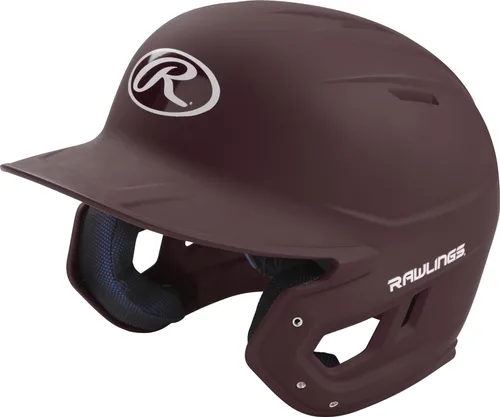 Miniatura 28 de Rawlings Casco de bateo de béisbol MACH Mate Tallas JR y SR Múltiples colores bermellón brillo