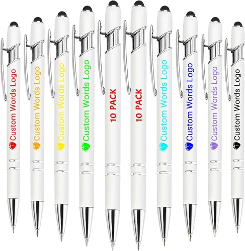 Miniatura 9 de Bolígrafo personalizado con nombre, bolígrafo personalizado, logotipo, tinta negra suave, regalo personalizado para mujeres, hombres, negocios