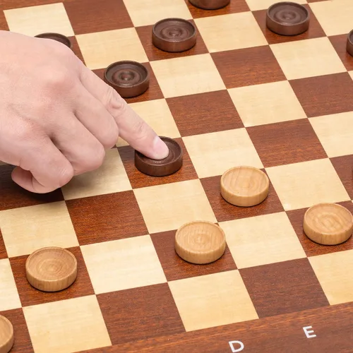 Miniatura 3 de Husaria - Piezas de madera de estilo italiano con crestas apilables y bolsa de cordón, 40 piezas