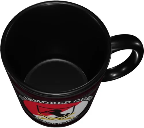 Miniatura 5 de 11th Armored Cavalry Regiment - Taza de café divertida de cerámica, tazas de té de viaje, bebidas para el trabajo, oficina en casa