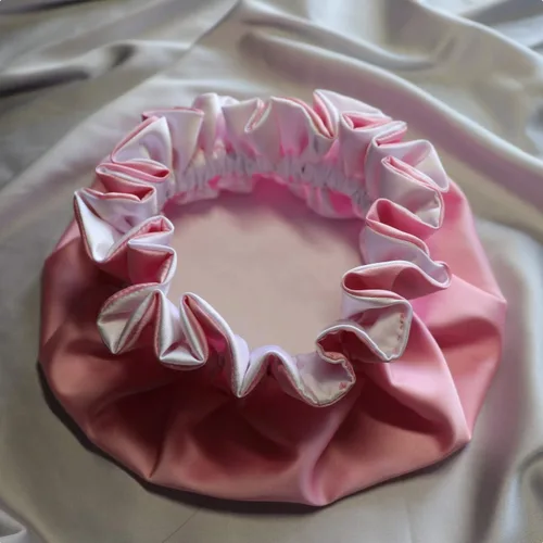 Miniatura 2 de AKISS - Exquisita gorra para dormir reversible con forro de satén para bebés, recién nacidos, niños grandes y pequeños y mamásmujeres