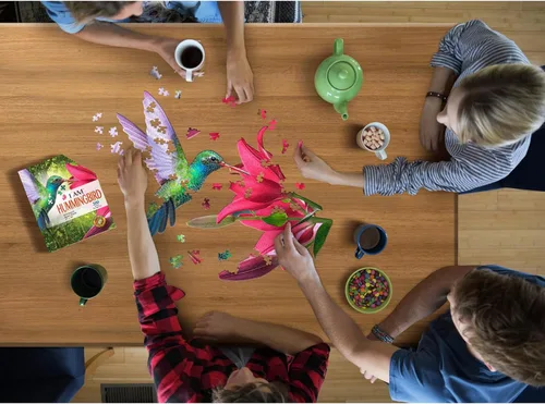 Miniatura 7 de Madd Capp I Am Hummingbird - Rompecabezas de 300 piezas en forma de pájaro, multicolor