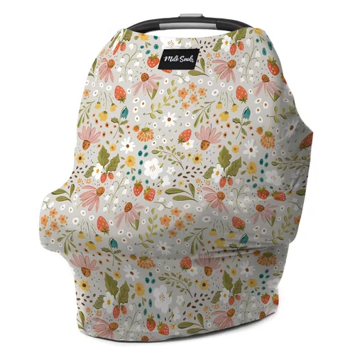 Miniatura 11 de Milk Snob Funda Original 5 en 1 – Privacidad añadida para lactancia materna, asiento de coche de bebé, portabebés, cochecito, silla alta, carrito