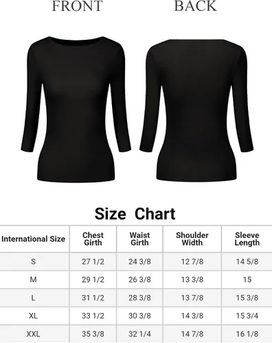 Miniatura 5 de Camiseta de punto para mujer, media manga, cuello barco, ajustada, acanalada