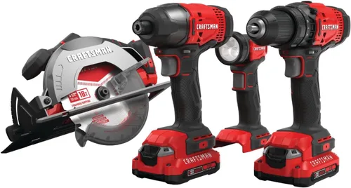 Miniatura 2 de CRAFTSMAN V20 MAX Kit combinado de herramientas eléctricas, juego de herramientas eléctricas inalámbricas de 4 herramientas (CMCK401D2AM)