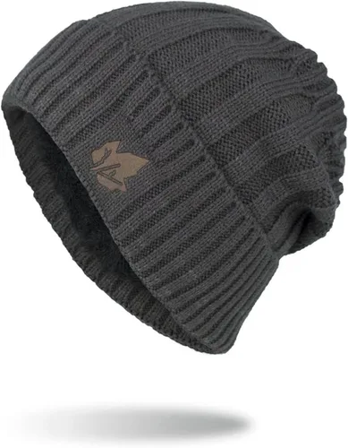 Miniatura 3 de Gorro de punto para hombre, gorro de invierno cálido Skullies para ciclismo al aire libre
