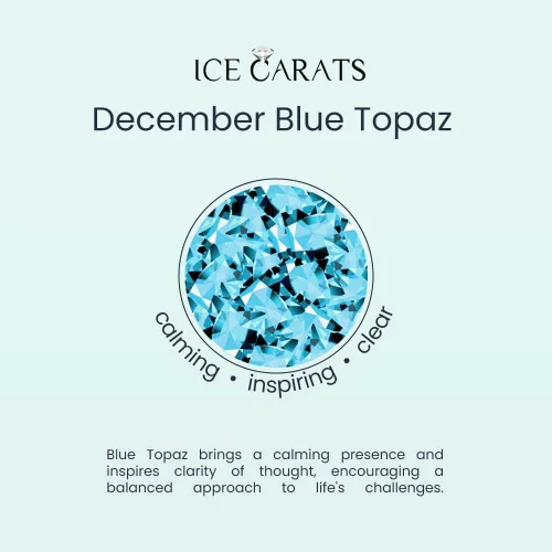 Miniatura 9 de IceCarats Anillo de topacio azul suizo de oro amarillo de 10 quilates, joyería de piedra natal de diciembre