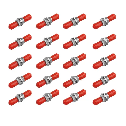 Miniatura 13 de Paquete de 10 acopladores de fibra óptica ST Cable de fibra óptica Conector de barril ST a ST Acoplador de fibra óptica Simplex Monomodo
