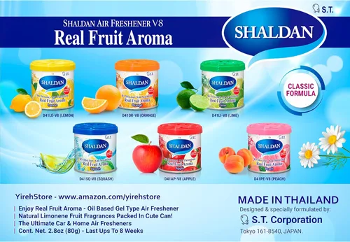 Miniatura 5 de My Shaldan V8 - Ambientador de coche de fórmula clásica original, aroma de manzana, aroma a base de gel de alta calidad y fragancia fresca de larga