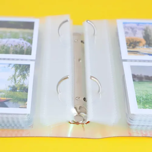 Miniatura 6 de Álbum de fotos holográfico pequeño de 2 x 3 pulgadas, compatible con Fujifilm Instax Mini Film/Polaroid Film/Kpop Photocard Tarjeta de crédito