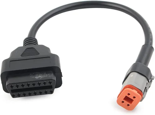 Cnonee1 OBD2 4Pins Herramienta de diagnóstico Adaptador de conector de cable lector de código adaptador de escáner para Harley Davidson