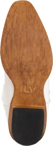 Miniatura 7 de IUV Botas vaqueras para mujer, botas vaqueras de media pantorrilla, botas vaqueras con punta puntiaguda