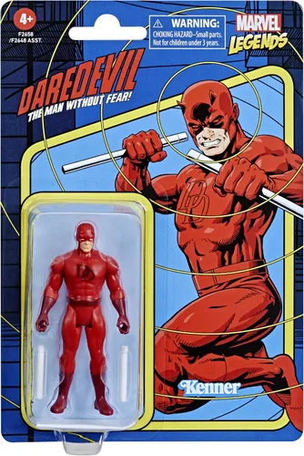 Miniatura 3 de Hasbro Marvel Legends - Figura de acción de Daredevil de 3.75 pulgadas a escala retro 375