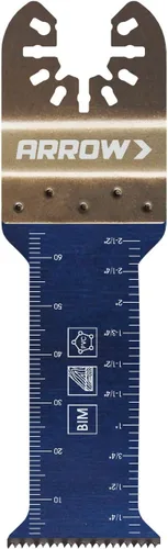 Miniatura 5 de Arrow Fastener OSC101-1 - Hoja de herramienta oscilante de inmersión extendida bimetálica para madera, madera con clavos, PVC, paneles de yeso