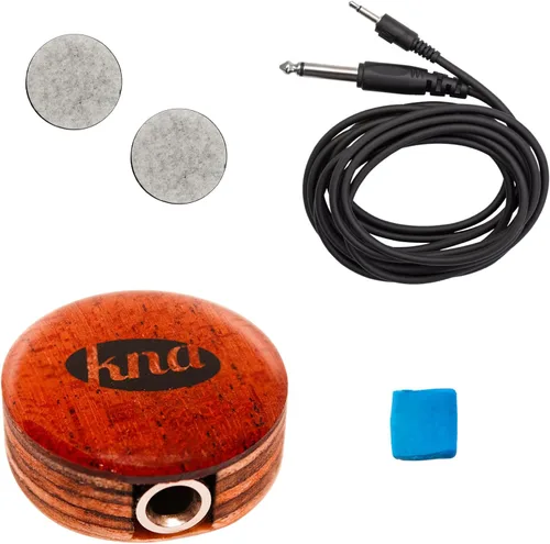 Miniatura 4 de KNA UP-1 Pastilla piezoeléctrica universal adhesiva, tono acústico natural para guitarra, uke, batería, percusión, fácil instalación, pasiva sin