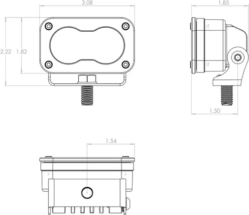 Miniatura 3 de Baja Designs S2 Pro LED Negro Empotrable Luz Pod (conducción/combinado; ámbar)