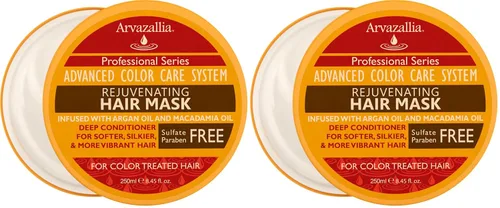 Miniatura 5 de Arvazallia Mascarilla rejuvenecedora para el cabello y acondicionador profundo para cabello teñido con aceite de argán y aceite de macadamia sin