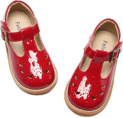 Felix & Flora - Zapatos de vestir para niña pequeña, tipo Mary Jane, zapatos planos tipo ballet, para una Pascua florida, para fiesta, para niñas,