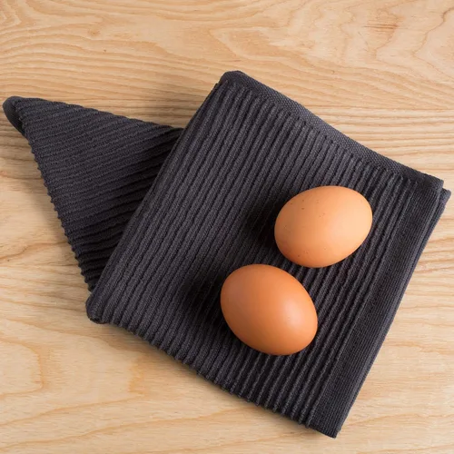 Miniatura 5 de Now Designs Ripple - Juego de 4 paños de cocina, color negro