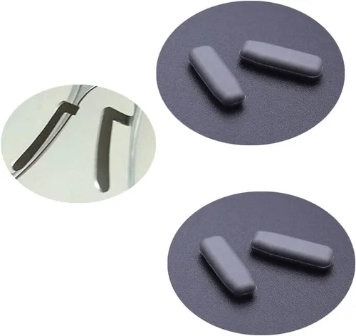 Miniatura 4 de BEHLINE - 2 pares de almohadillas para la nariz para anteojos, silicona suave, antideslizante, repuesto para lentes de sol, monturas