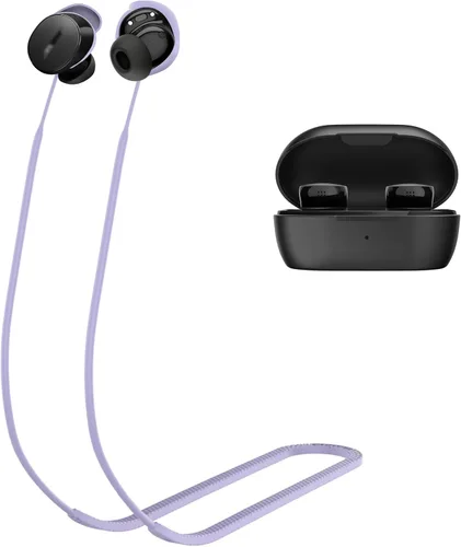 Miniatura 7 de PUCGUE Correa Anti-Pérdida Compatible con Bose New QuietComfort Earbuds 2024, Cordón Deportivo de Silicona para Bose New QC Earbuds Negro