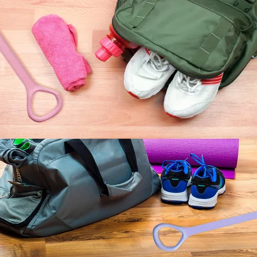 Miniatura 5 de Figura 8 bandas de resistencia para yoga, pilates y fitness, banda elástica de resistencia para brazos, espalda, hombros y pecho, equipo de pilates