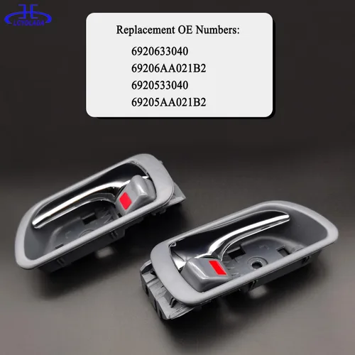 Miniatura 5 de 4 piezas de manijas interiores para puertas de Toyota Camry 2002 2003 2004 2005 2006, delanteras traseras izquierda del conductor y derecha del lado