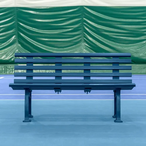 Miniatura 15 de Vermont Banco de cancha de tenis - 3 y 4 plazas Estándar o sin respaldo (estándar, negro, 3 plazas)