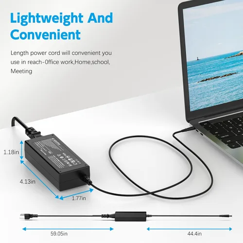 Miniatura 7 de Cargador para portátil de 65 W compatible con HP Pavilion G6 G7 DV7 DV6 DV5 DV4 G72 G71 G60 G61 G62 DM4, EliteBook 8440P 8460P 8460W, Probook 4320S
