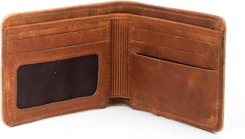 Miniatura 5 de VELEZ Carteras de cuero genuino para hombre Azul Vintage