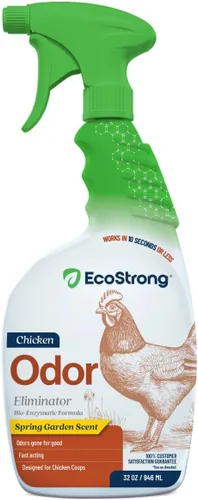 Eco Strong Coop Refresher - Eliminador de olores de gallinero para pollos (32 onzas)