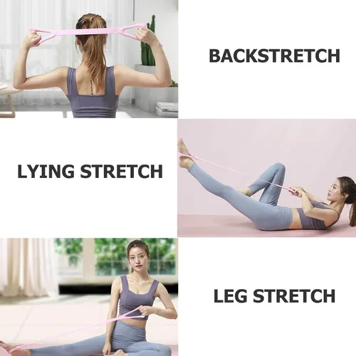 Miniatura 9 de Cabilock Juego de bandas de resistencia para gimnasio en casa, bandas de fitness con escultura de glúteos y resistencia a las sentadillas