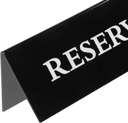 Miniatura 6 de SOLUSTRE Señales de mesa reservadas de acrílico para sillas de boda de restaurante, 2 uds