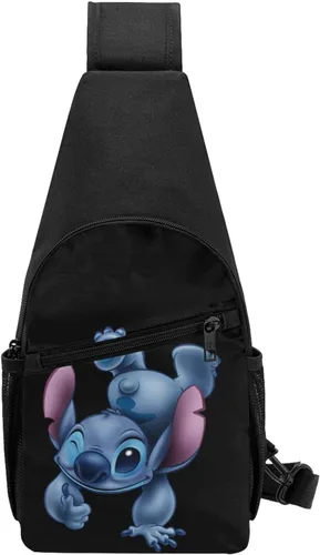 Miniatura 3 de Bolsa cruzada para el pecho para deportes al aire libre, mochila de viaje, senderismo, para mujeres y hombres, Cartoon, 7.5"X 3.25"X 15.25
