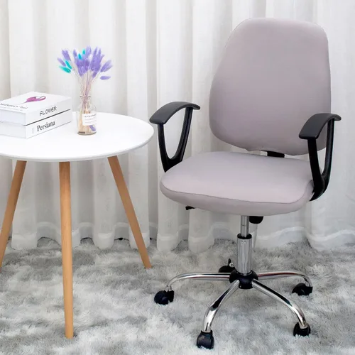 Miniatura 42 de Jinzio Funda para silla de oficina de computadora, tela protectora dividida y elástica, de poliéster, universal, para escritorio, para silla
