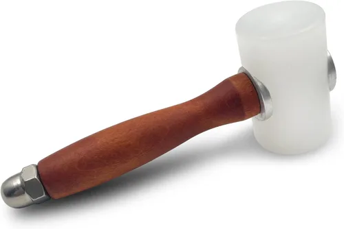 Miniatura 7 de Martillo de tallado de cuero, mazo con mango de madera, martillo de nailon para tallado en cuero, mazo de artesanía en cuero, mango de madera