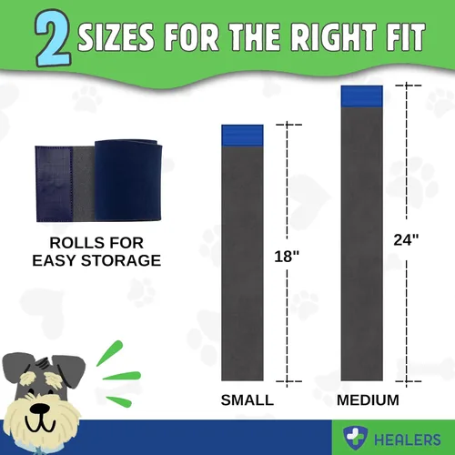 Miniatura 5 de Healers PetCare - Vendajes ajustables para perros con insertos de gasa, envoltura elástica transpirable para cuidado de heridas y apoyo articular