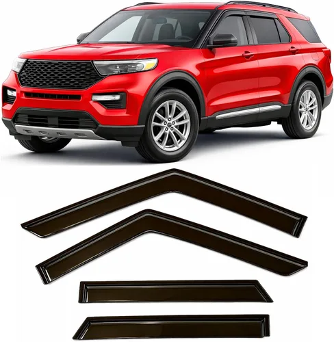 Miniatura 49 de Protectores de lluvia adhesivos 2017-2022 para Honda CR-V Viseras deflectoras de ventana lateral LX EX EX-L Touring 3D onduladas estilo JDM CRV
