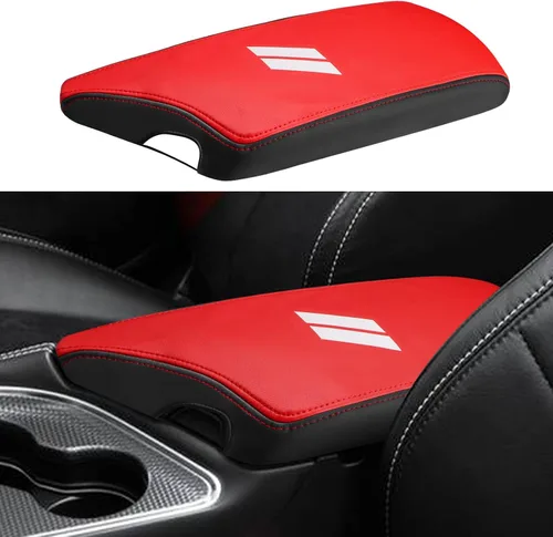 Miniatura 7 de INTGET Funda de Reposabrazos de Consola Central de Coche para Accesorios Dodge Challenger 2023 2022 2021 2020 2019 2018 2017 2016 2015 Funda