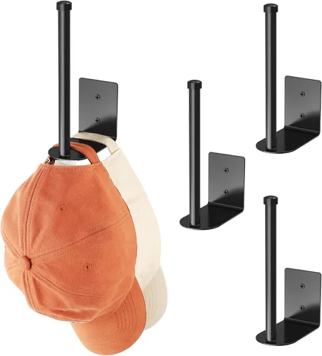 Miniatura 21 de Durmmur Paquete de 2 Percheros para Gorras de Béisbol, Organizador de Sombreros de Acero Inoxidable para Gorra de Béisbol, Organizador