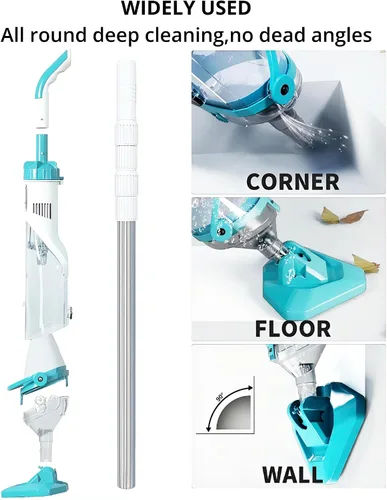 Miniatura 3 de Aspiradora de piscina inalámbrica para sobre el suelo, aspiradora de mano para spa de piscina para piscinas enterradas y bañeras de hidromasaje