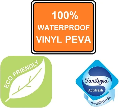 Miniatura 3 de Elegant Comfort Forro de cortina de ducha transparente resistente al agua, 72 x 72 pulgadas de largo para baño con 3 imanes inferiores y ojales a