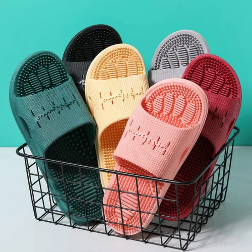 Miniatura 2 de Zapatos relajantes para masaje de pies, cómodas pantuflas de masaje, pantuflas antideslizantes de fondo grueso, verde, 44-45, masajeador de pies